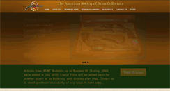 Desktop Screenshot of americansocietyofarmscollectors.org